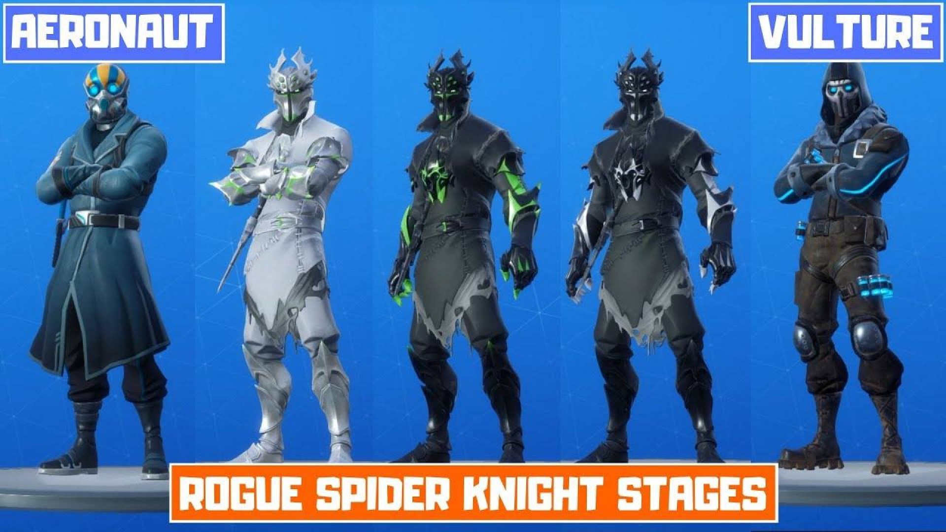 Fortnite Legendary Rogue Spider Knight Outfit 2000 V Bucks Xbox One Dlc